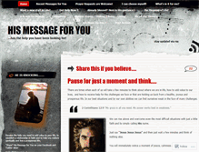 Tablet Screenshot of hismessageforyou.com